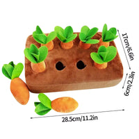 Innovative Dog Toys Snuffle Mat for Pet Carrot Toy Mat Plush Vegetable Field Pull Radish Carrot Kawaii Dog Interactive Toys