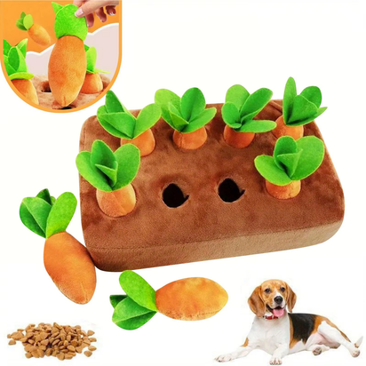 Innovative Dog Toys Snuffle Mat for Pet Carrot Toy Mat Plush Vegetable Field Pull Radish Carrot Kawaii Dog Interactive Toys