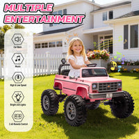 Chevrolet Cheyenne Licensed 24V Ride on Toys, MUKIDY 400W Electric Car for Kids, Power Truck Wheels with Remote, Bluetooth Music, USB, LED Lights