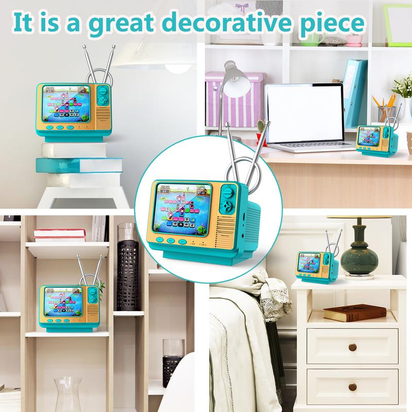 PYBGE Retro Video Game Console GV300S: 308 Built-In Classic Games, Classic Retro 3-Color Gamepad, Mini Handheld Tv-Style Game Player – Ideal for Kids & Adult Nostalgia Enthusiasts