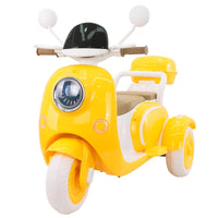 HEIMILI Electric Kids Motorcycle with Storage,Electric Scooter for 3 Year Old,3-Wheel 12V Ride on Scooter for Kids, Motorcycle for Girls, Ideal Moped for Girls Ages 3-6