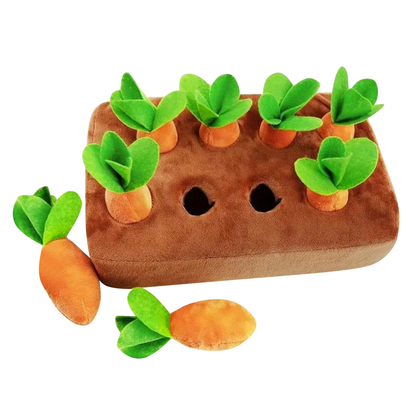 Innovative Dog Toys Snuffle Mat for Pet Carrot Toy Mat Plush Vegetable Field Pull Radish Carrot Kawaii Dog Interactive Toys