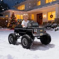 Chevrolet Cheyenne Licensed 24V Ride on Toys, MUKIDY 400W Electric Car for Kids, Power Truck Wheels with Remote, Bluetooth Music, USB, LED Lights