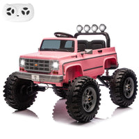 Chevrolet Cheyenne Licensed 24V Ride on Toys, MUKIDY 400W Electric Car for Kids, Power Truck Wheels with Remote, Bluetooth Music, USB, LED Lights