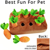 Innovative Dog Toys Snuffle Mat for Pet Carrot Toy Mat Plush Vegetable Field Pull Radish Carrot Kawaii Dog Interactive Toys